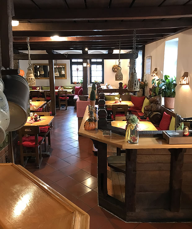 Gastraum im Restaurant Dilthey Haus